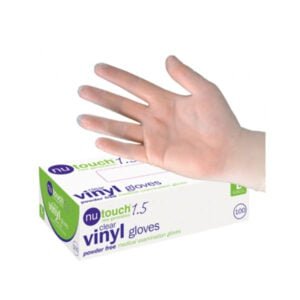 VINYL-GLOVES-CLEAR-POWDER-FREE-MEDIUM-100’S-PKT
